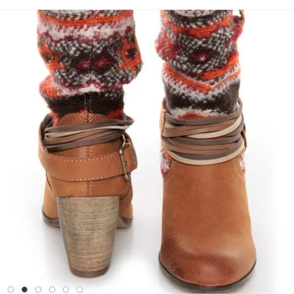 Steve Madden Tolteca cognac leather southwestern  boots - Picture 1 of 13